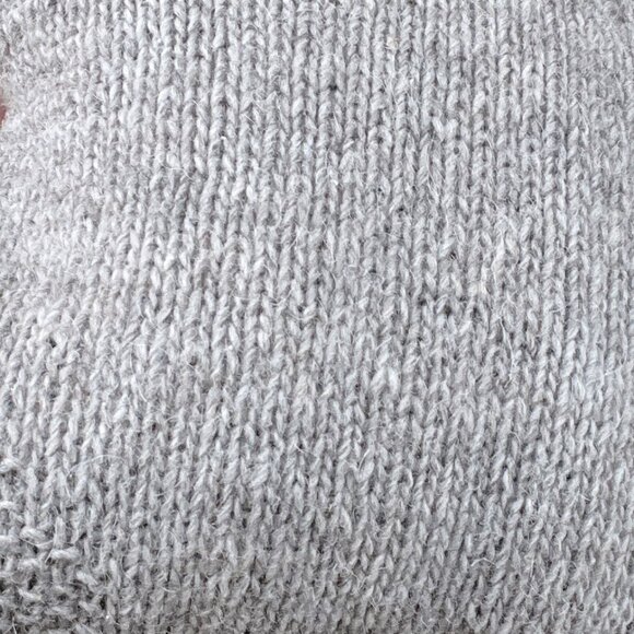 Vintage Handmade Wool Woven Knit Fringe Poncho Western Boho Hippie Sweater Shawl - Picture 6 of 7